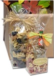 Adding cello bags to the gift basket