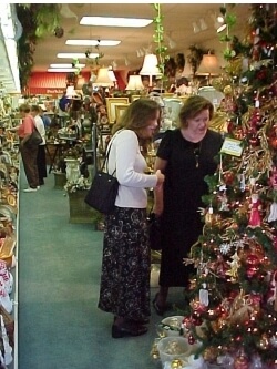 Customers shop at the Christmas Open House