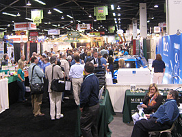 Trade show attendees