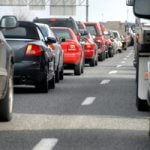 Mall traffic jam