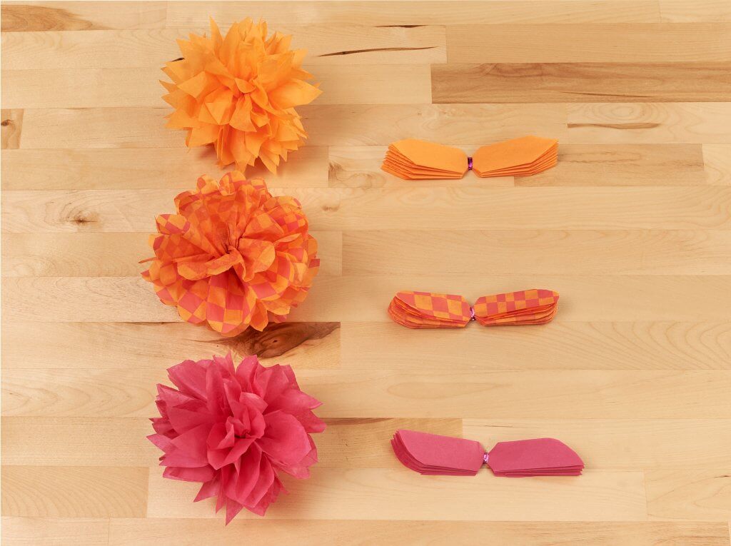 Sample Tissue Paper Flowers