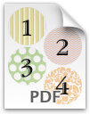 1 through 4 printable numbers