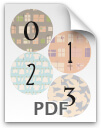 0 through 3 printable numbers - pattern 2