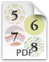 5 through 8 printable numbers