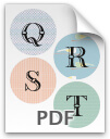 Q through T printable letters