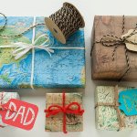 Map Gift Wrap for Father's Day