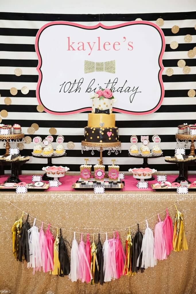 Kate Spade Inspired Pool Party by Banner Events