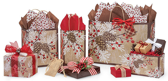 Woodland-Berry-Pine-Shopping-Bags