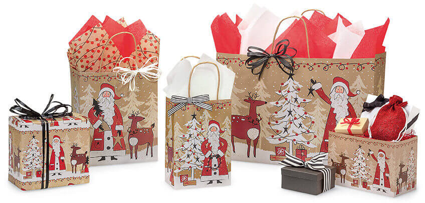 Woodland-Santa-Shopping-Bags