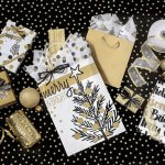Golden Holiday Trees Christmas Gift Wrapping