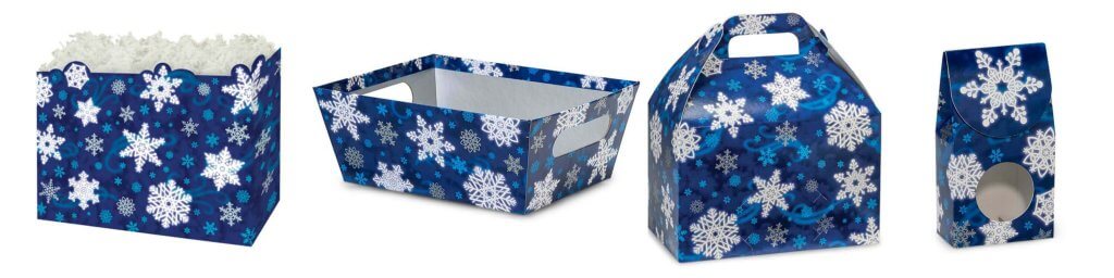 Blue Snowflake Christmas Packaging