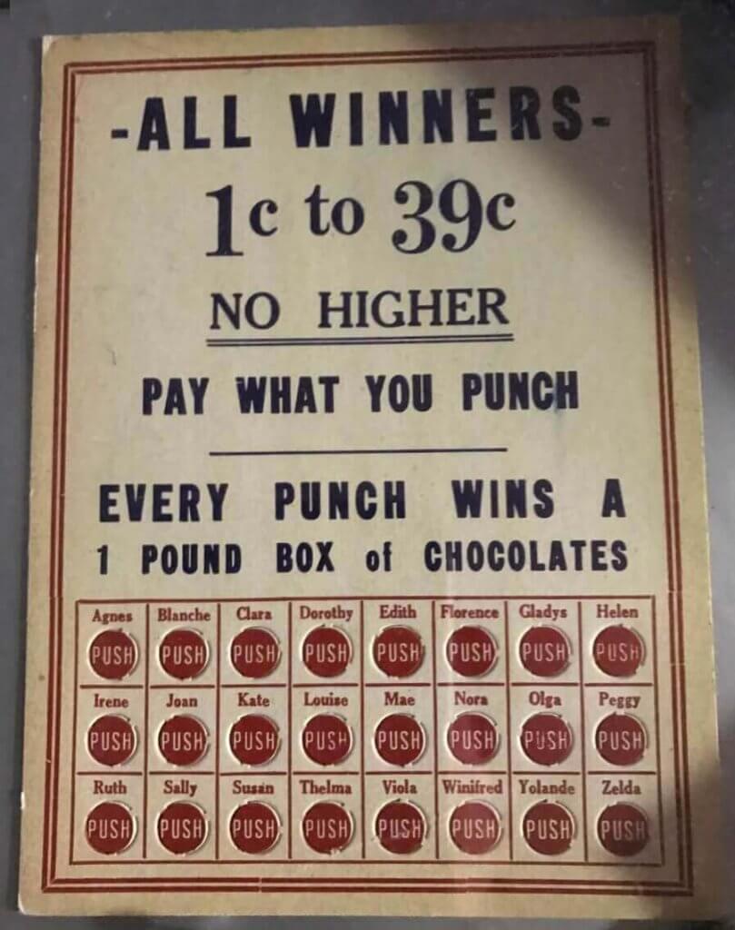 Michigan City Paper Punch Cards