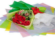 Waxed floral Tissue Paper