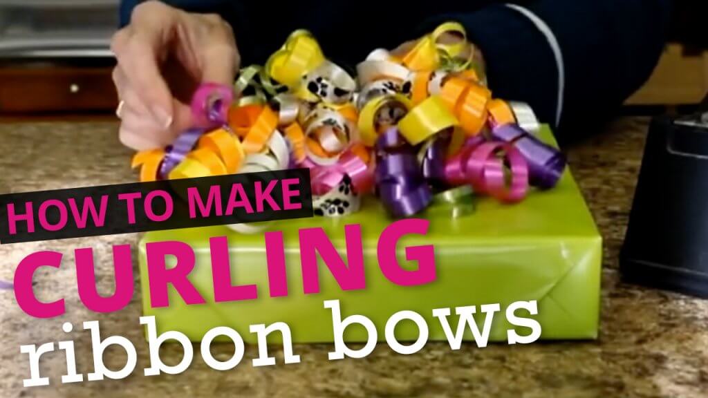 How to make curling ribbon bows