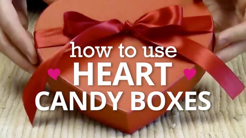 Heart candy boxes