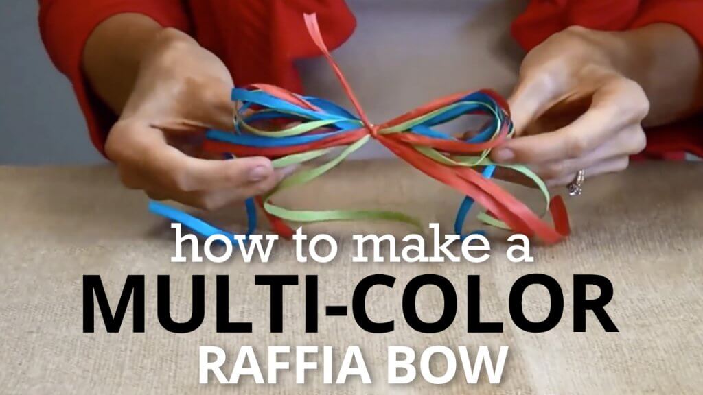 How to make a multicolor raffia