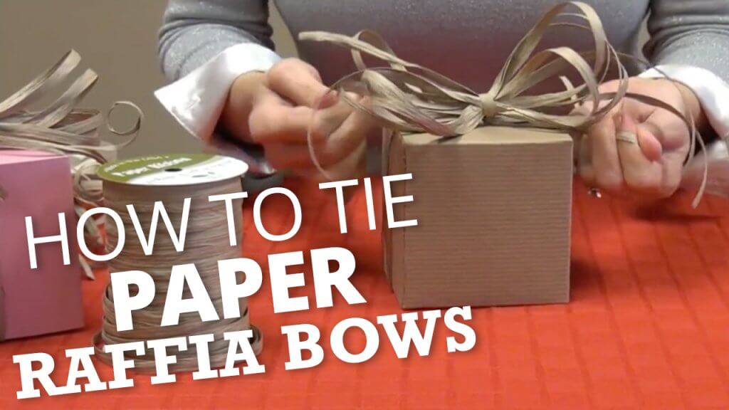 How to Tie a Cute Bow Using Paper Raffia - Nashville Wraps Blog