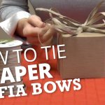 How to tie paper raffia bows