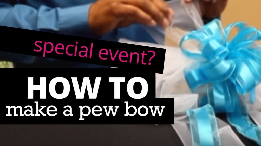 How to make a pew bow