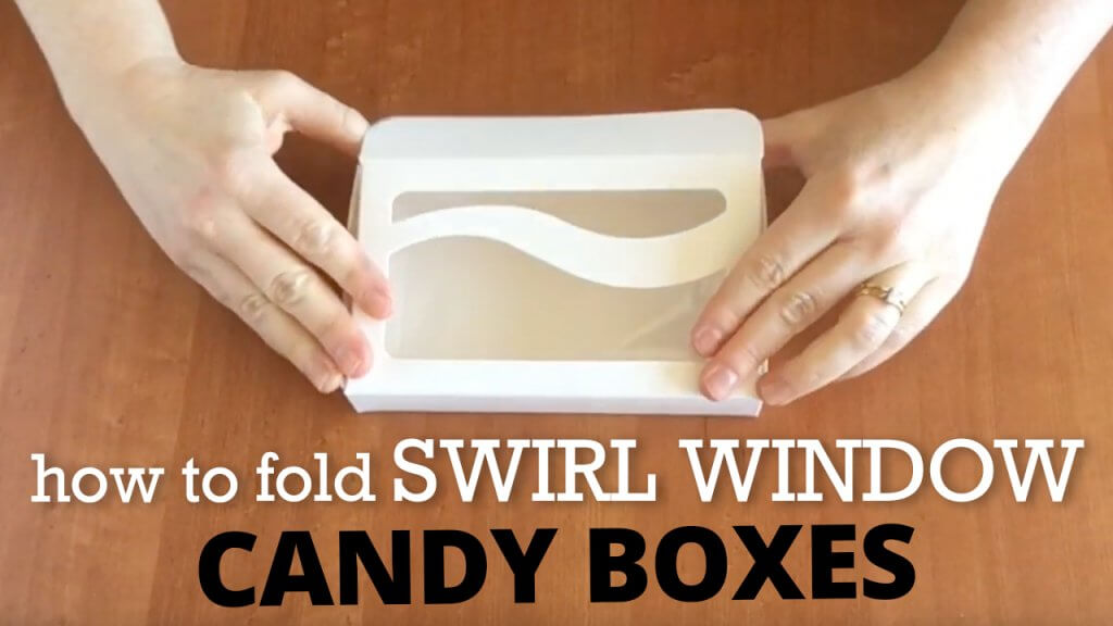Swirl window candy boxes