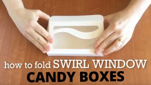 Swirl window candy boxes