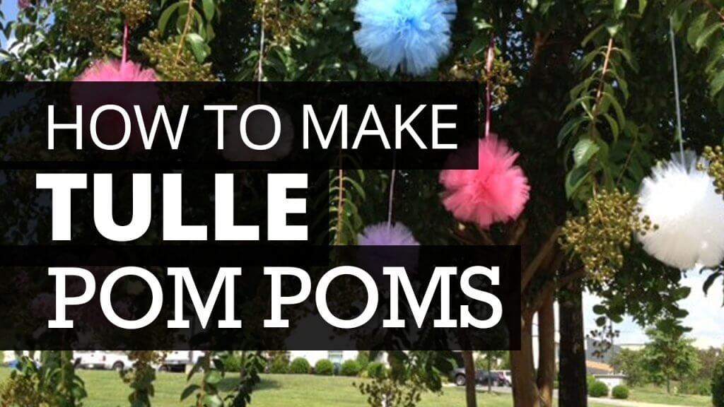 How to make tulle poms