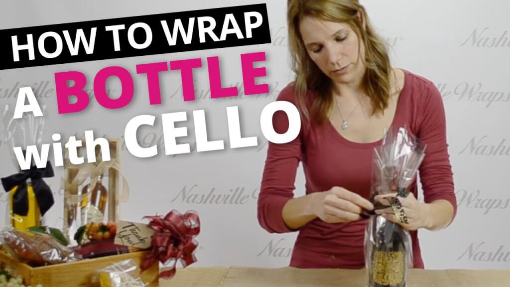 How to wrap a bottle with cello