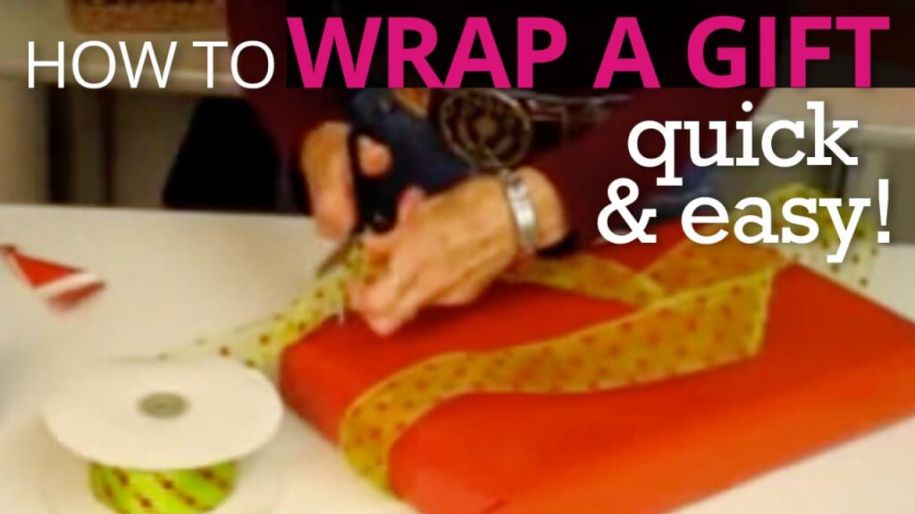 How to wrap gift - quick & easy!