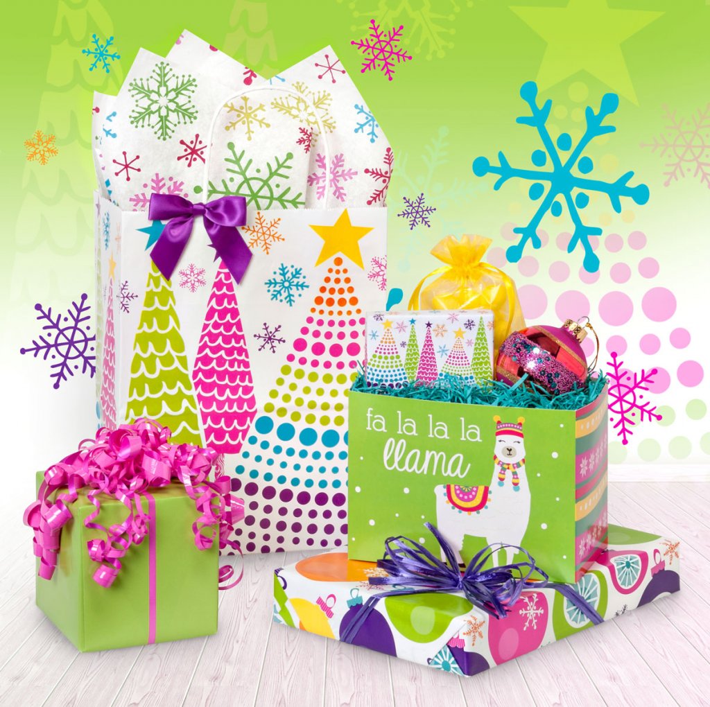 Bright Trees Christmas packaging collection from Nashville Wraps
