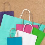 basic bright shopping bags